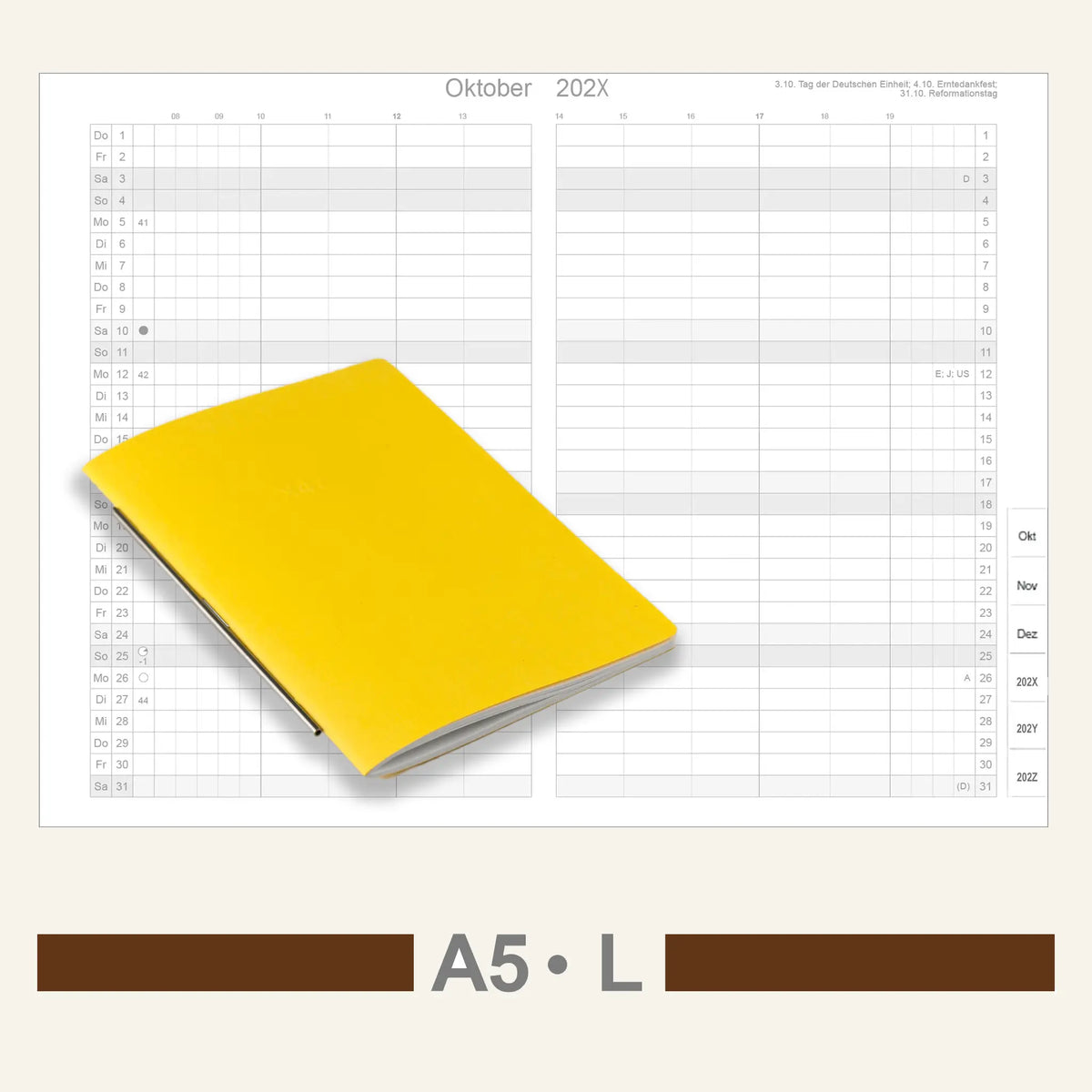 A5 Inserts - Calendar