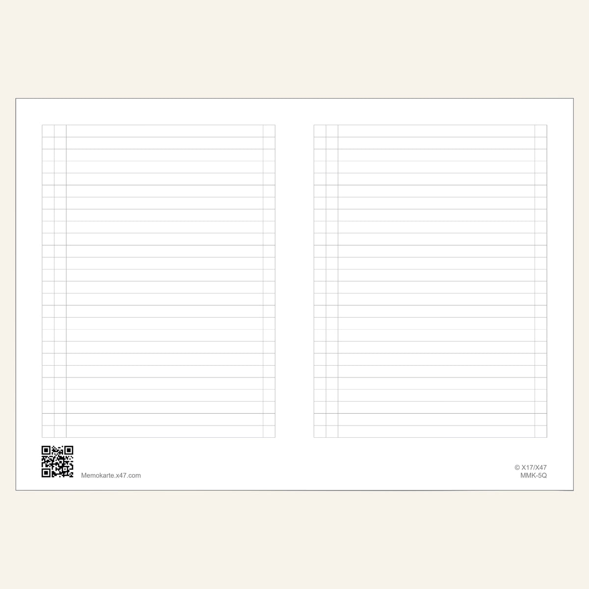 Memokarte, 12er Pack