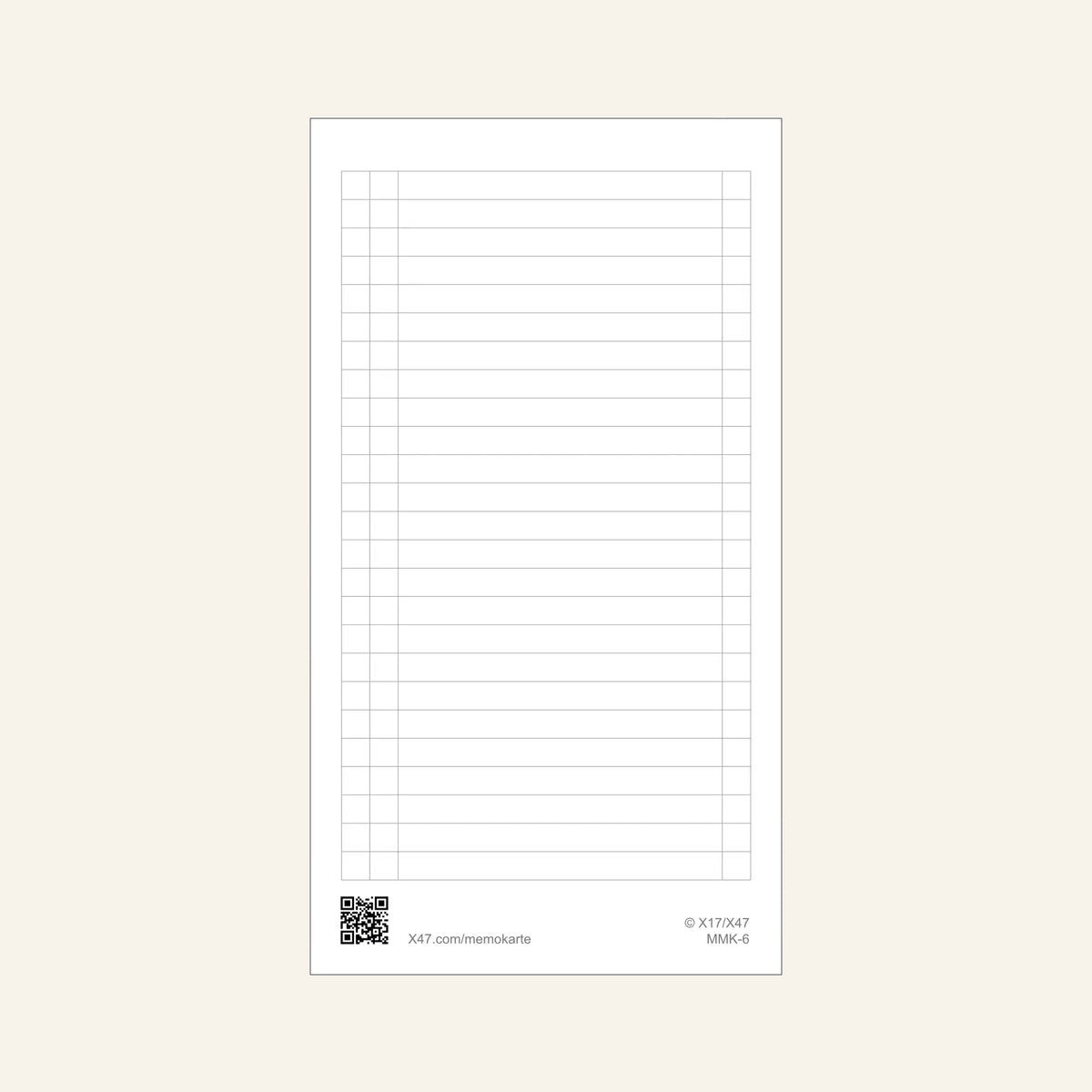 Memokarte, 12er Pack