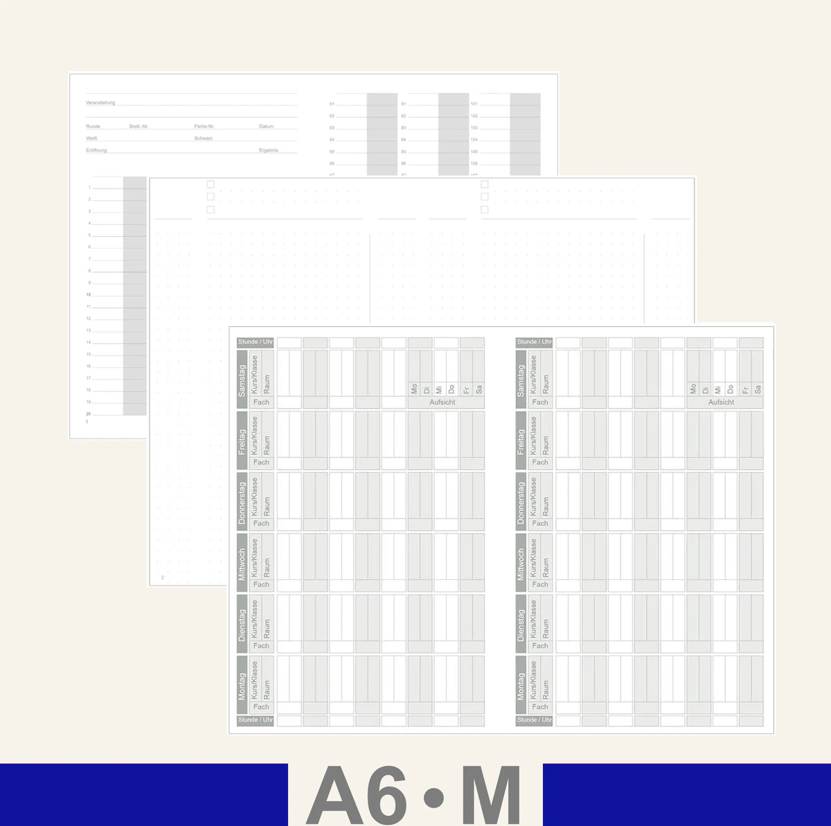 A6 Einlagen - weitere Hefte