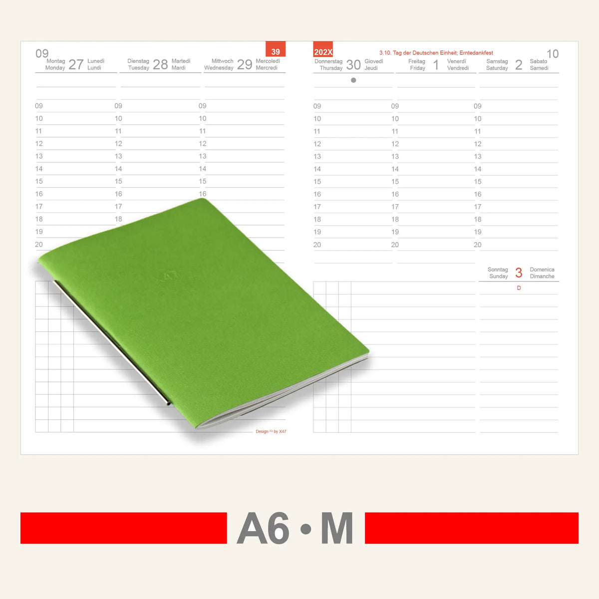 A6 Einlagen - Kalender