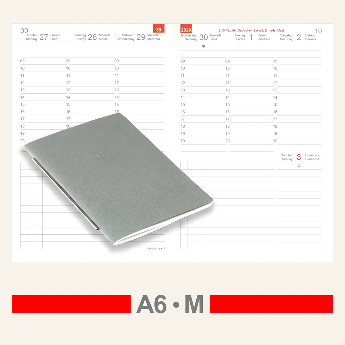 A6 Einlagen - Kalender