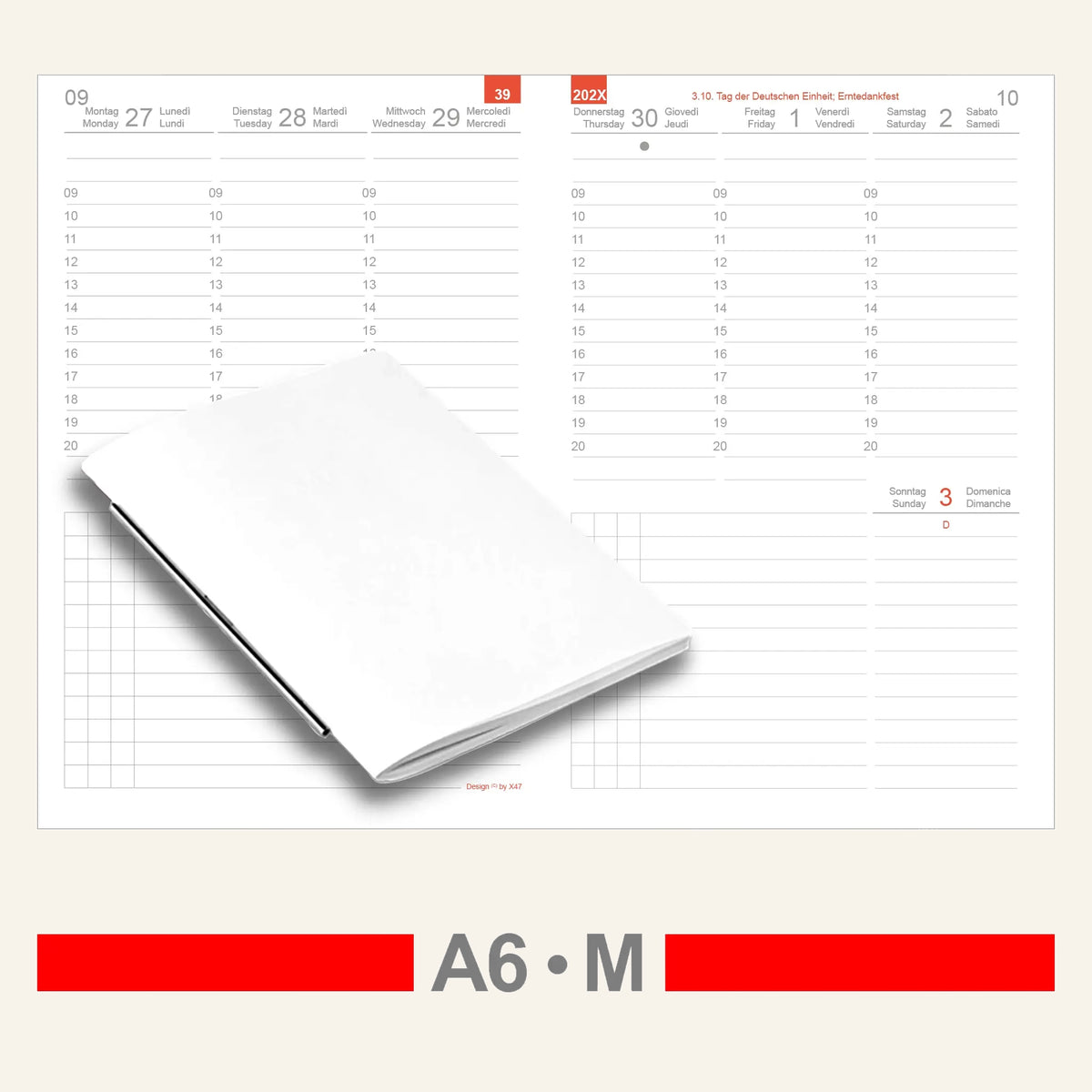 A6 Einlagen - Kalender