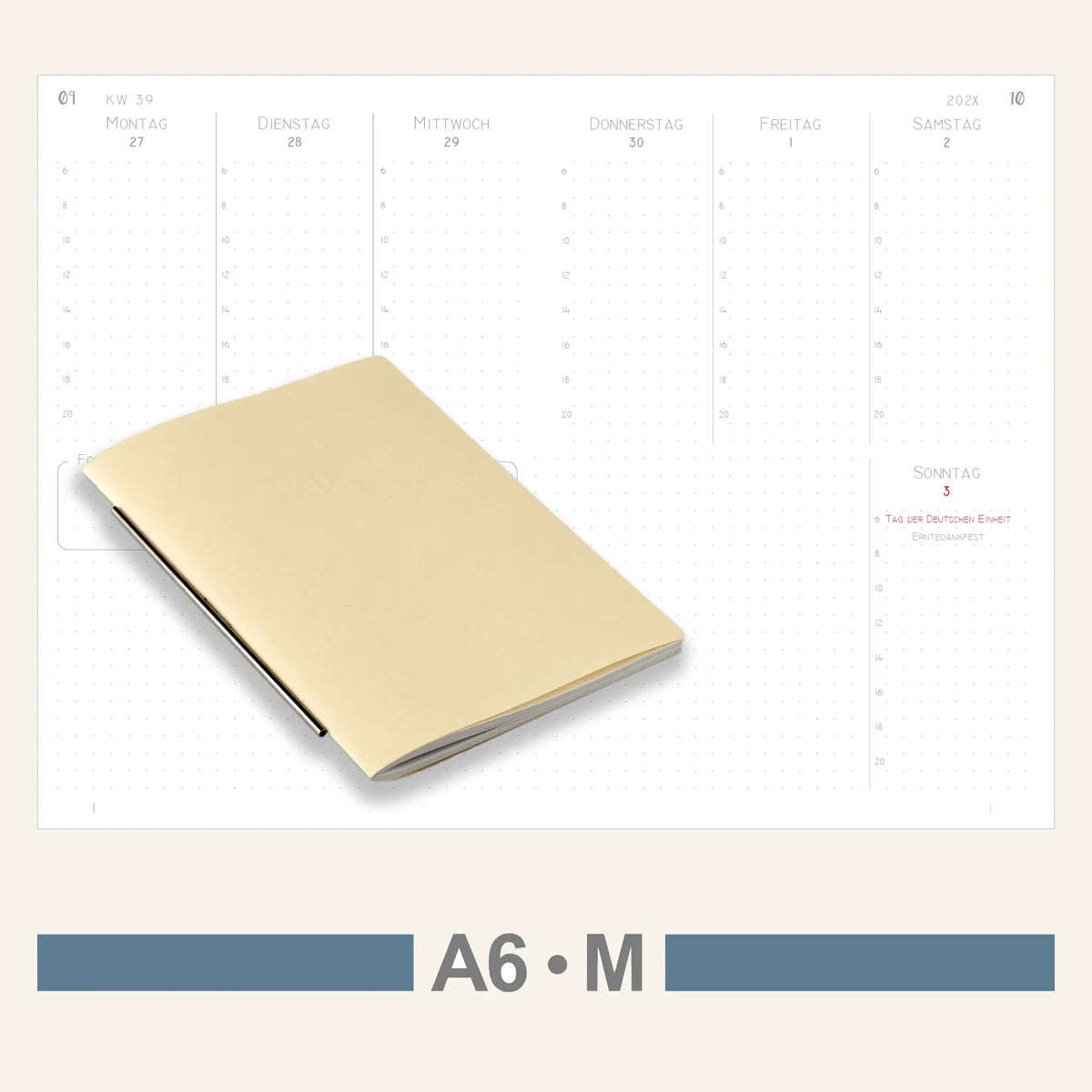 A6 Einlagen - Kalender