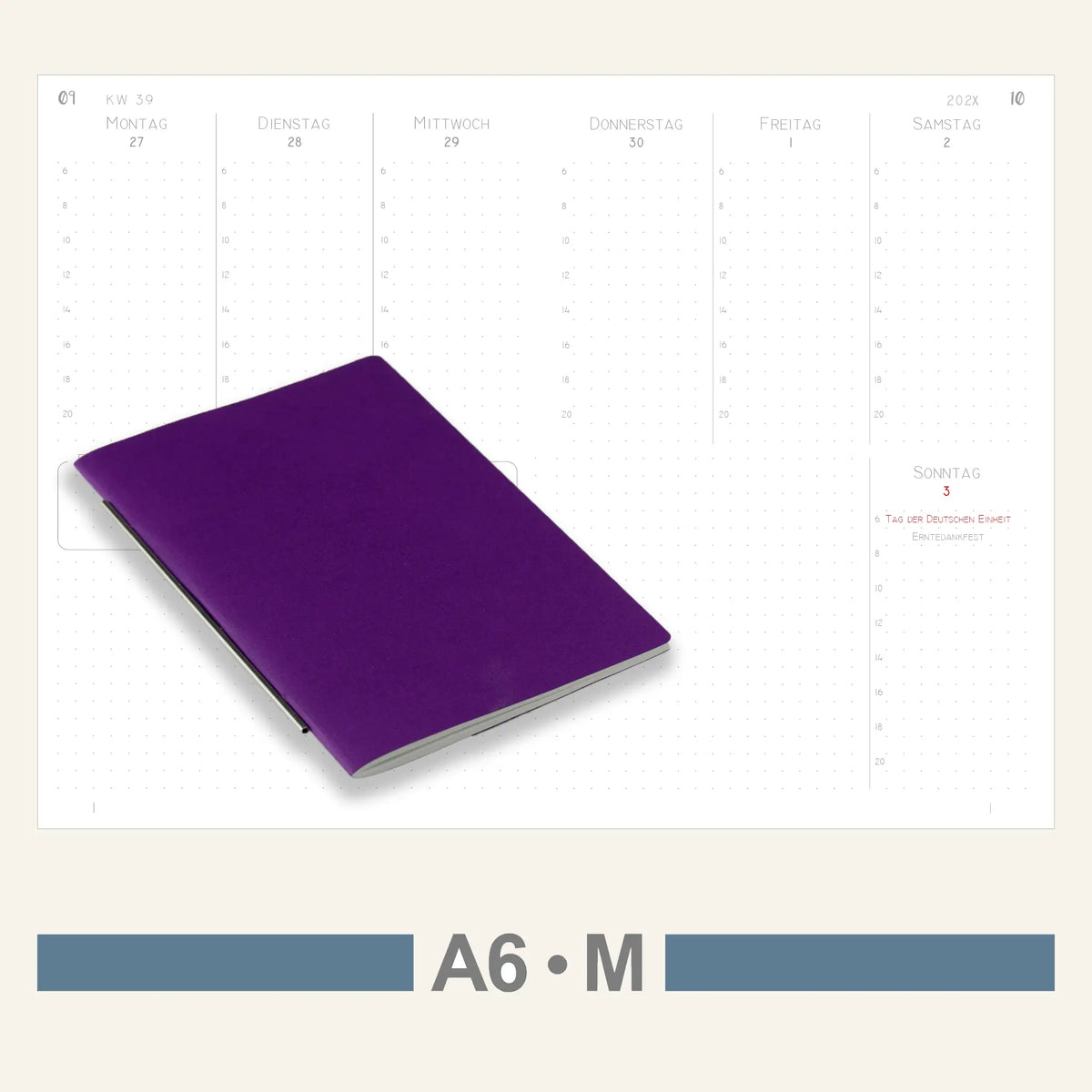 A6 Einlagen - Kalender