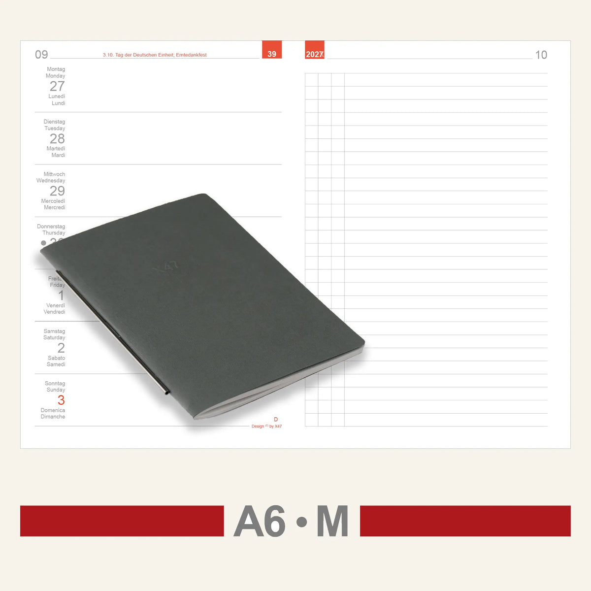 A6 Einlagen - Kalender