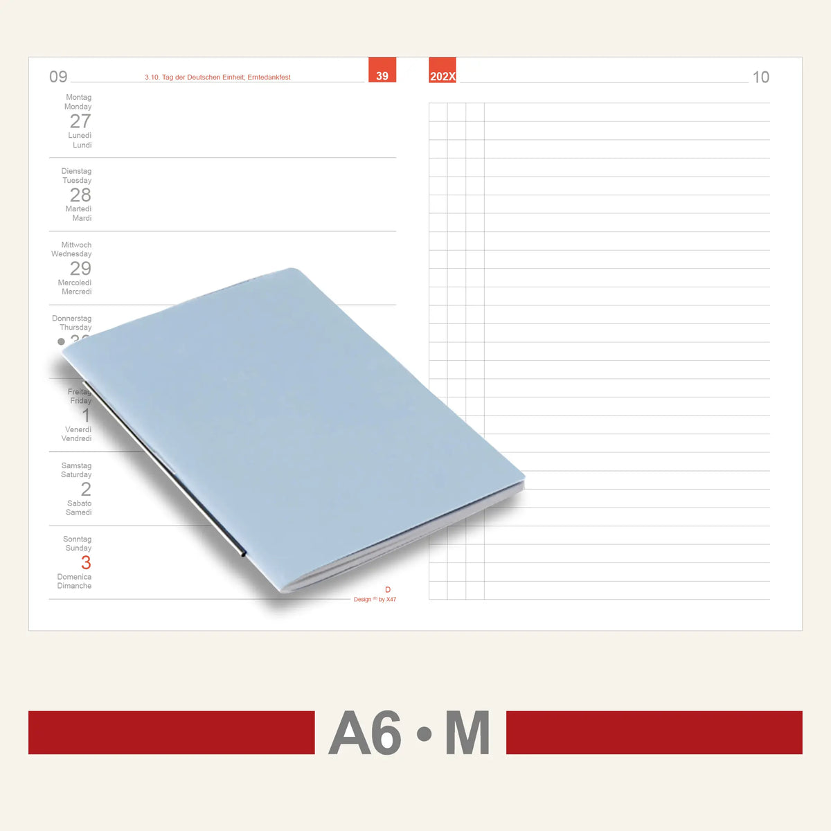 A6 Einlagen - Kalender