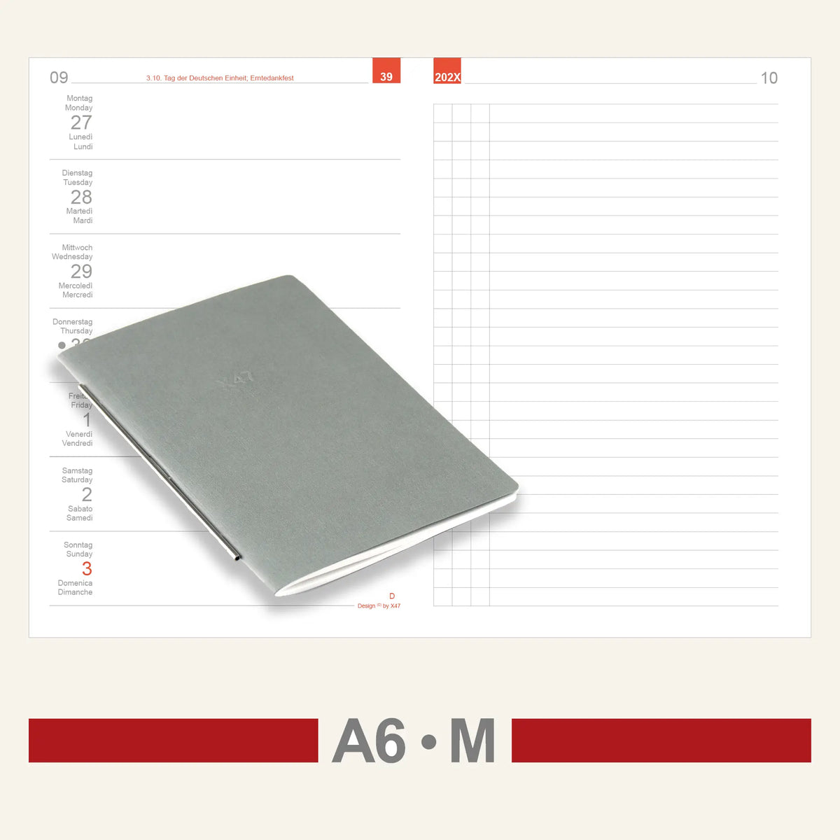 A6 Einlagen - Kalender