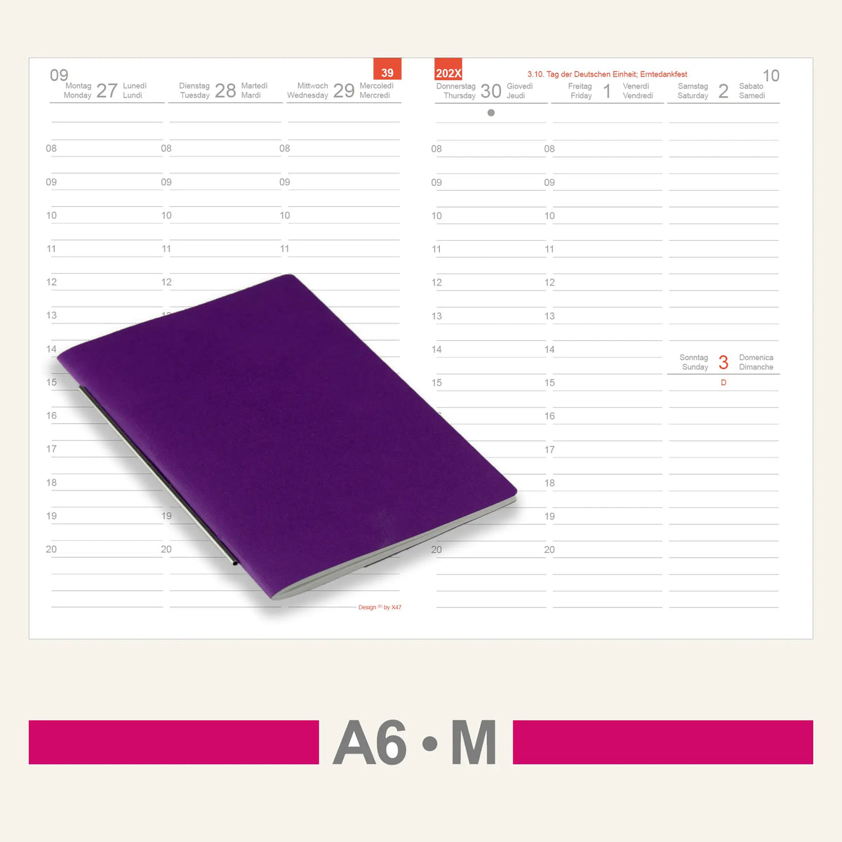 A6 Einlagen - Kalender