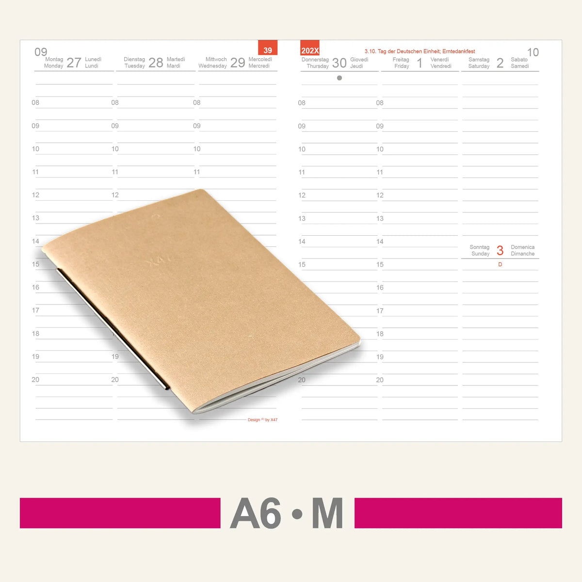 A6 Einlagen - Kalender