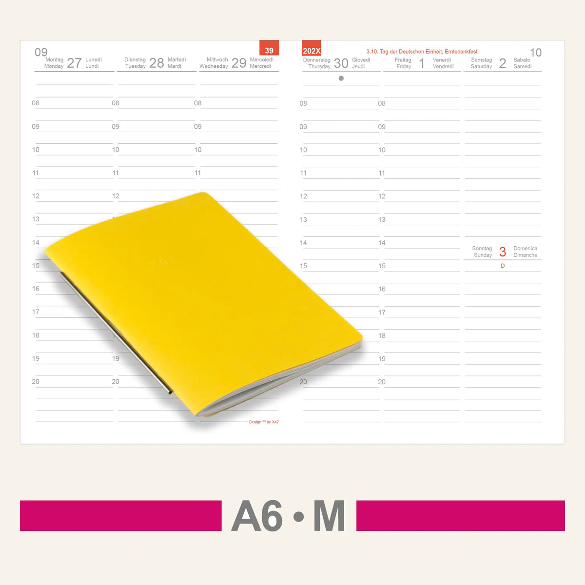 A6 Einlagen - Kalender