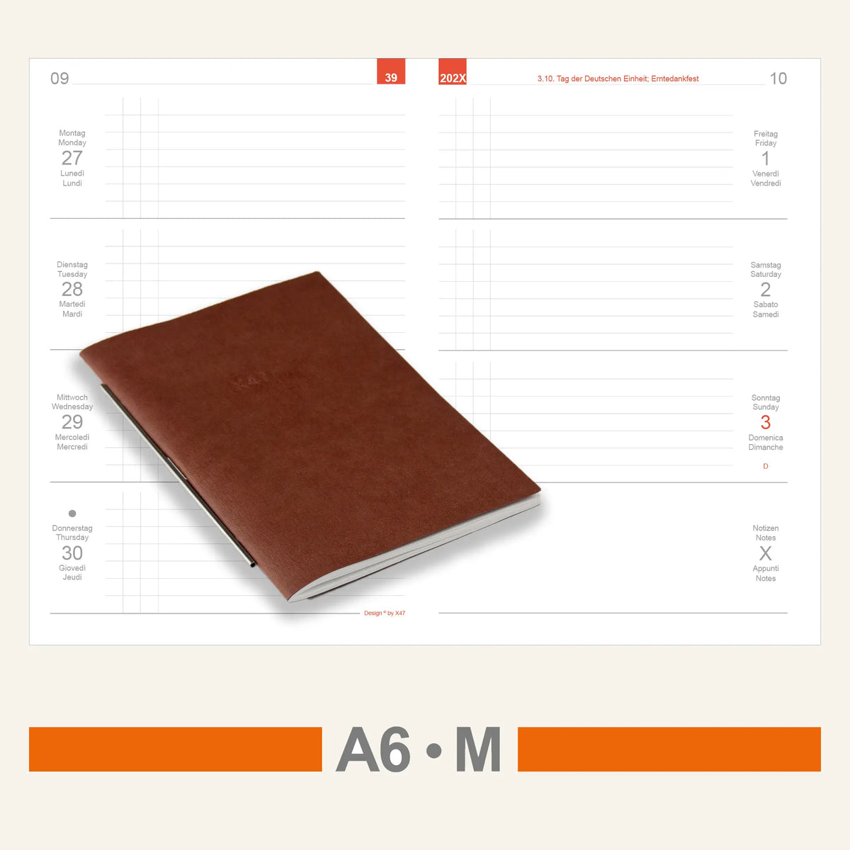 A6 Einlagen - Kalender