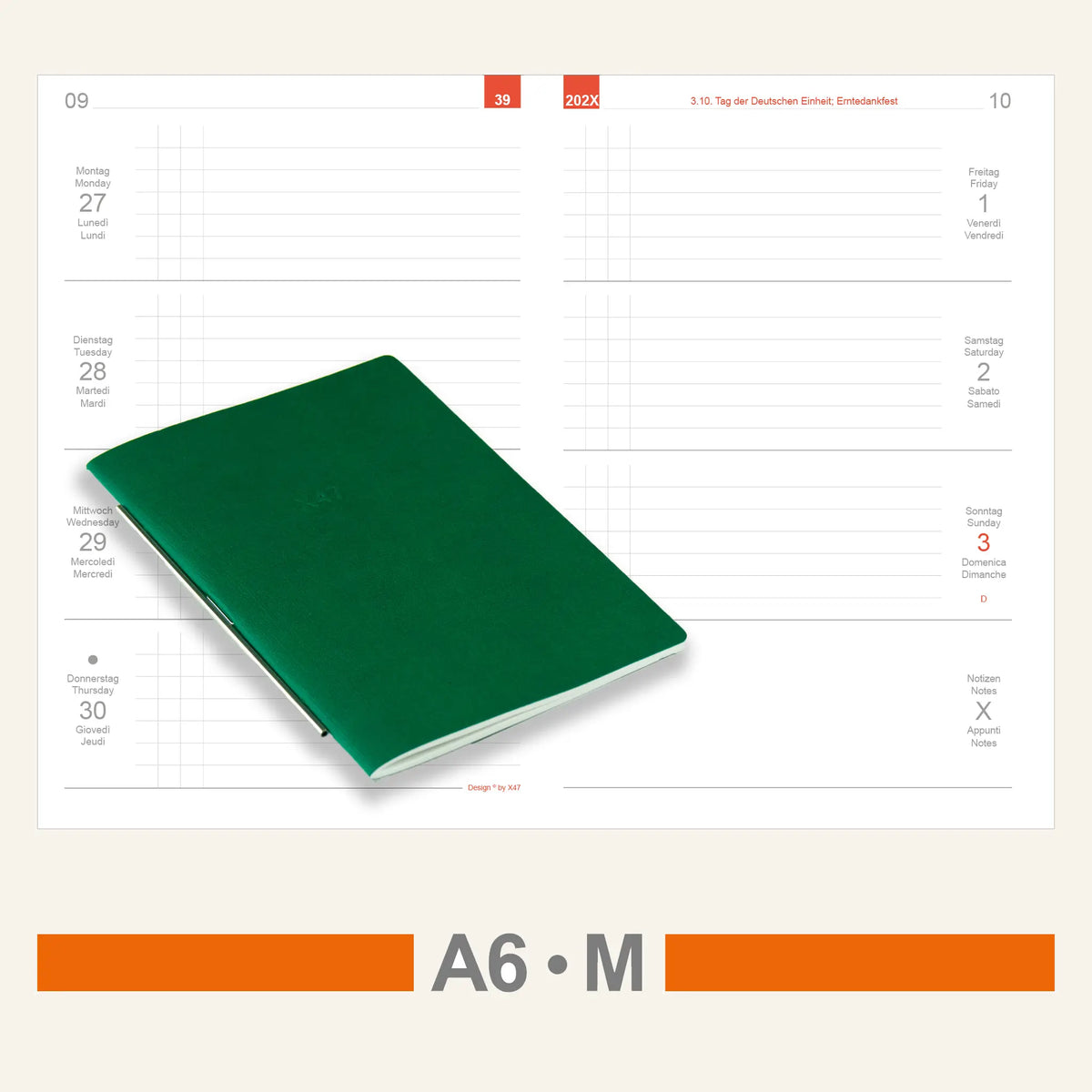 A6 Einlagen - Kalender