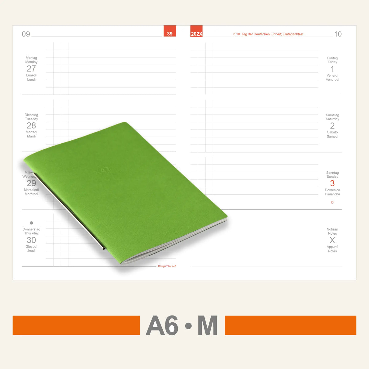A6 Einlagen - Kalender