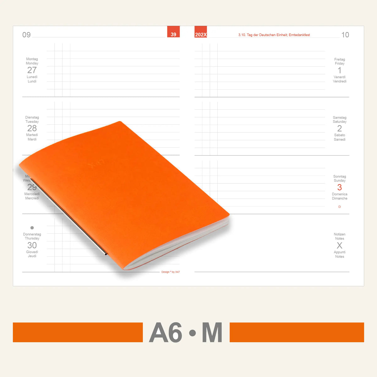 A6 Einlagen - Kalender