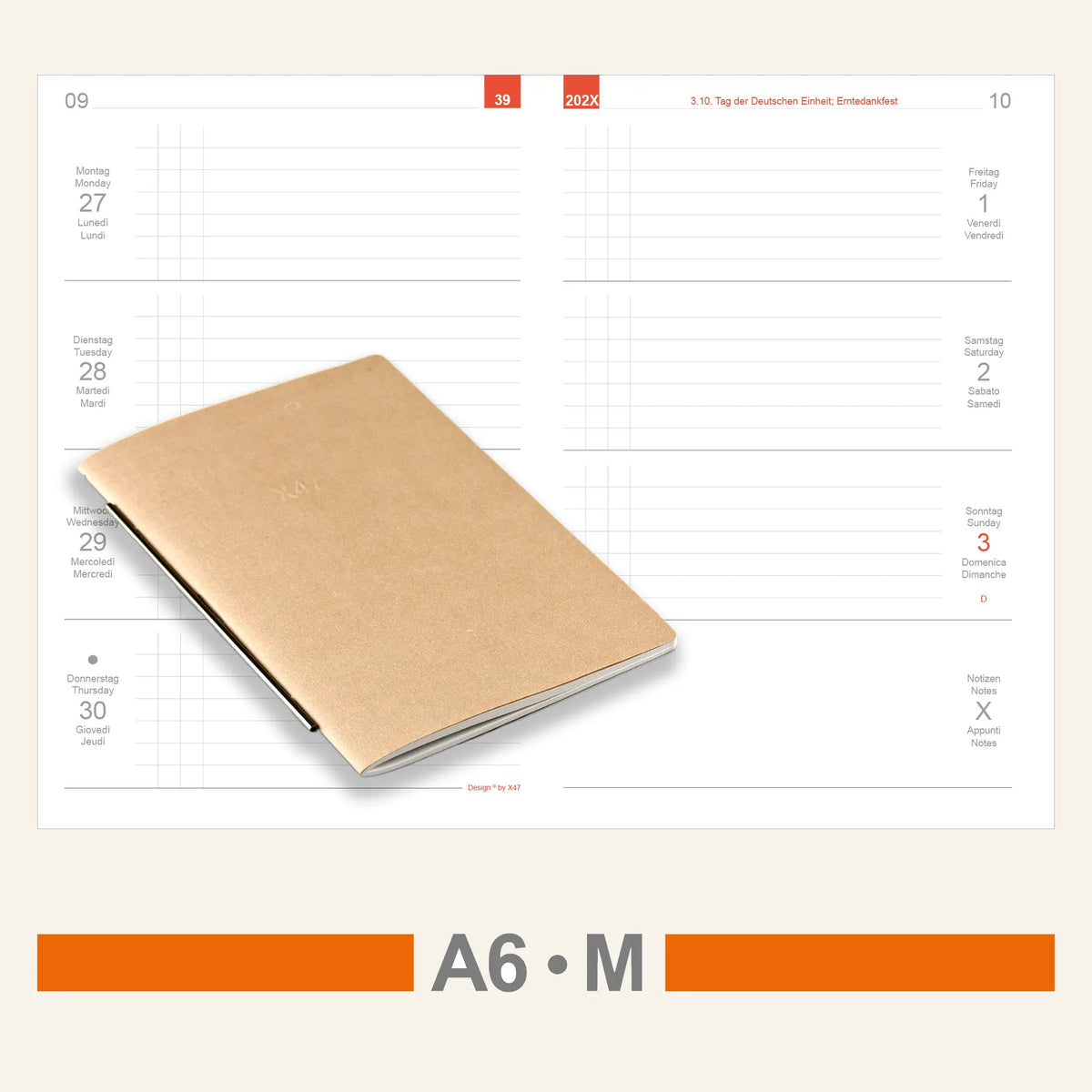 A6 Einlagen - Kalender