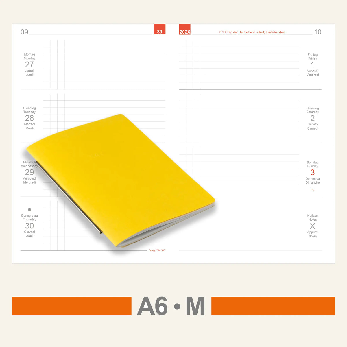 A6 Einlagen - Kalender