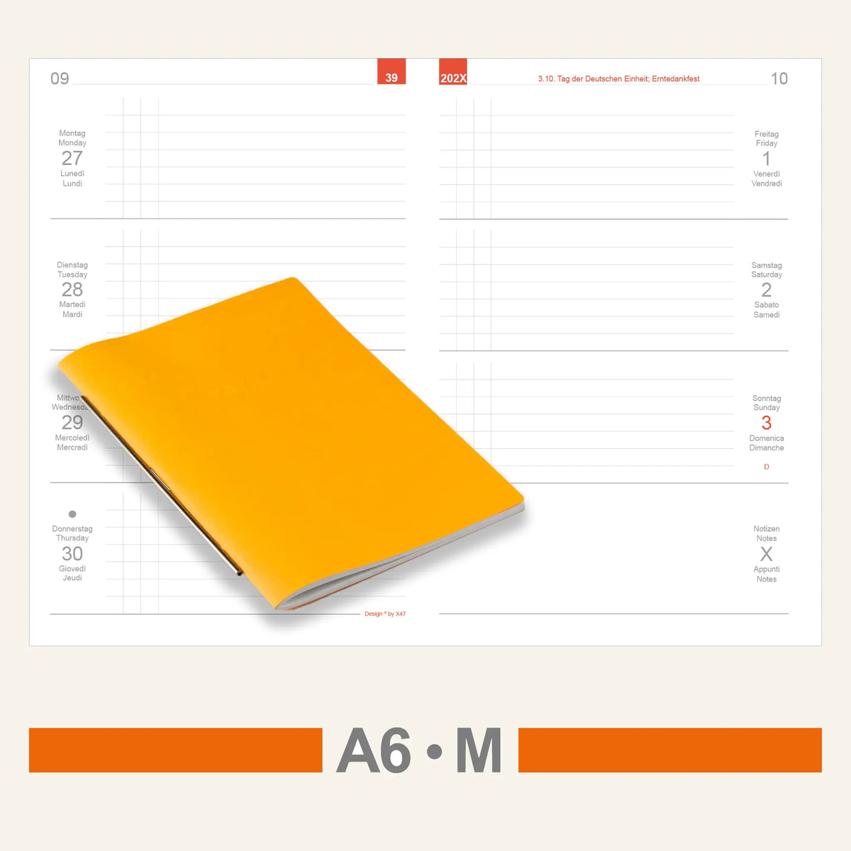 A6 Einlagen - Kalender