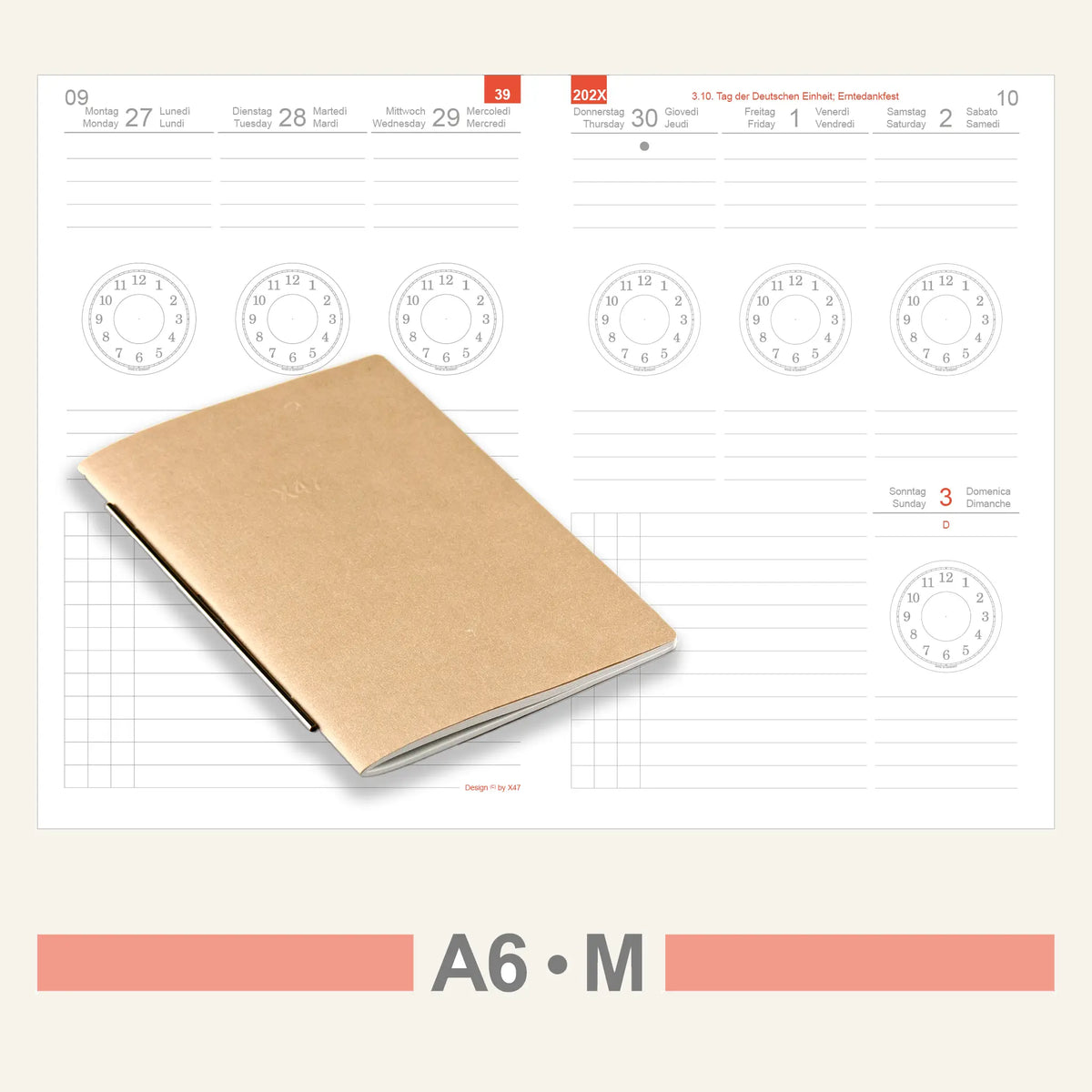 A6 Einlagen - Kalender