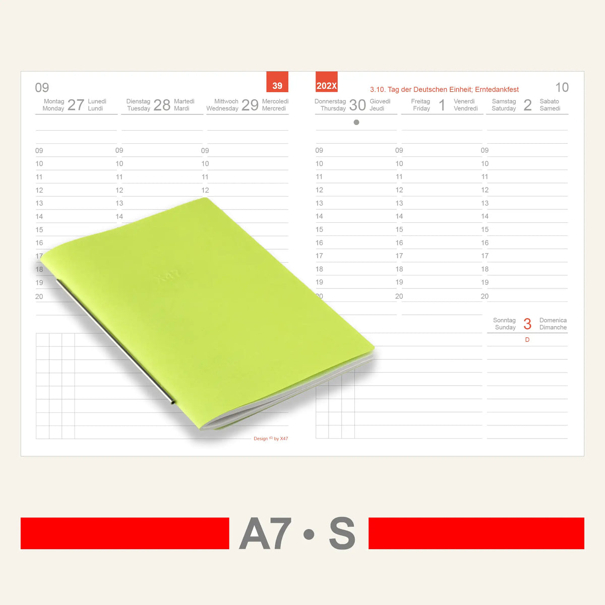 A7 Einlagen - Kalender