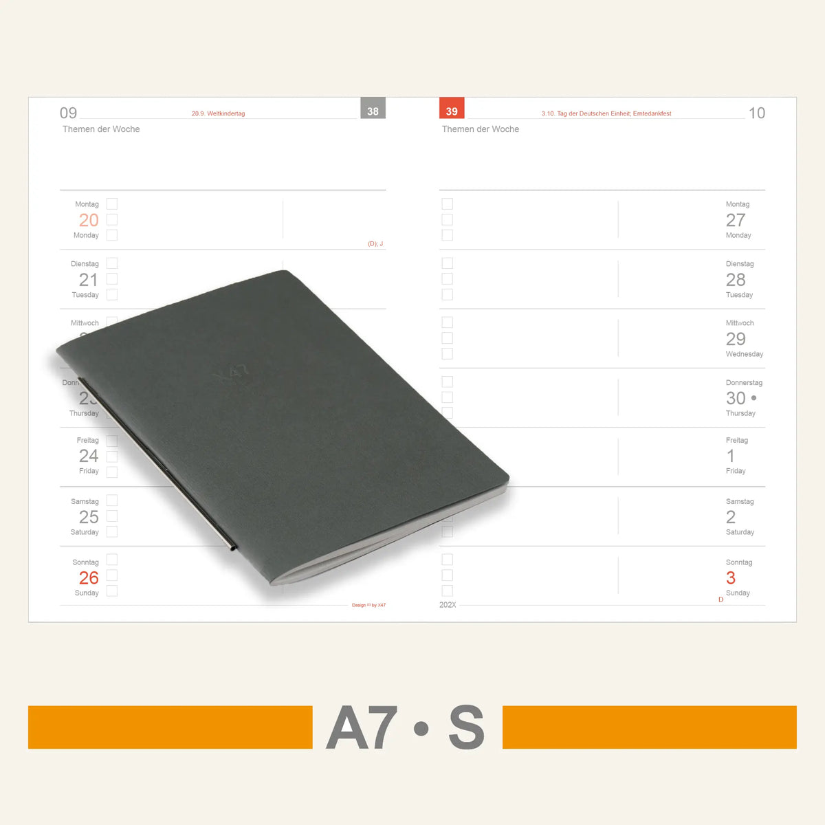 A7 Einlagen - Kalender