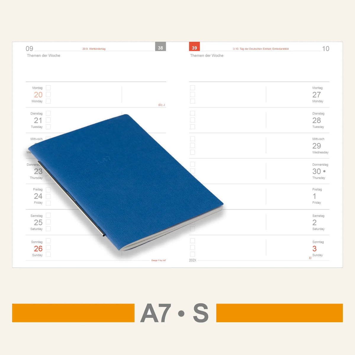 A7 Einlagen - Kalender