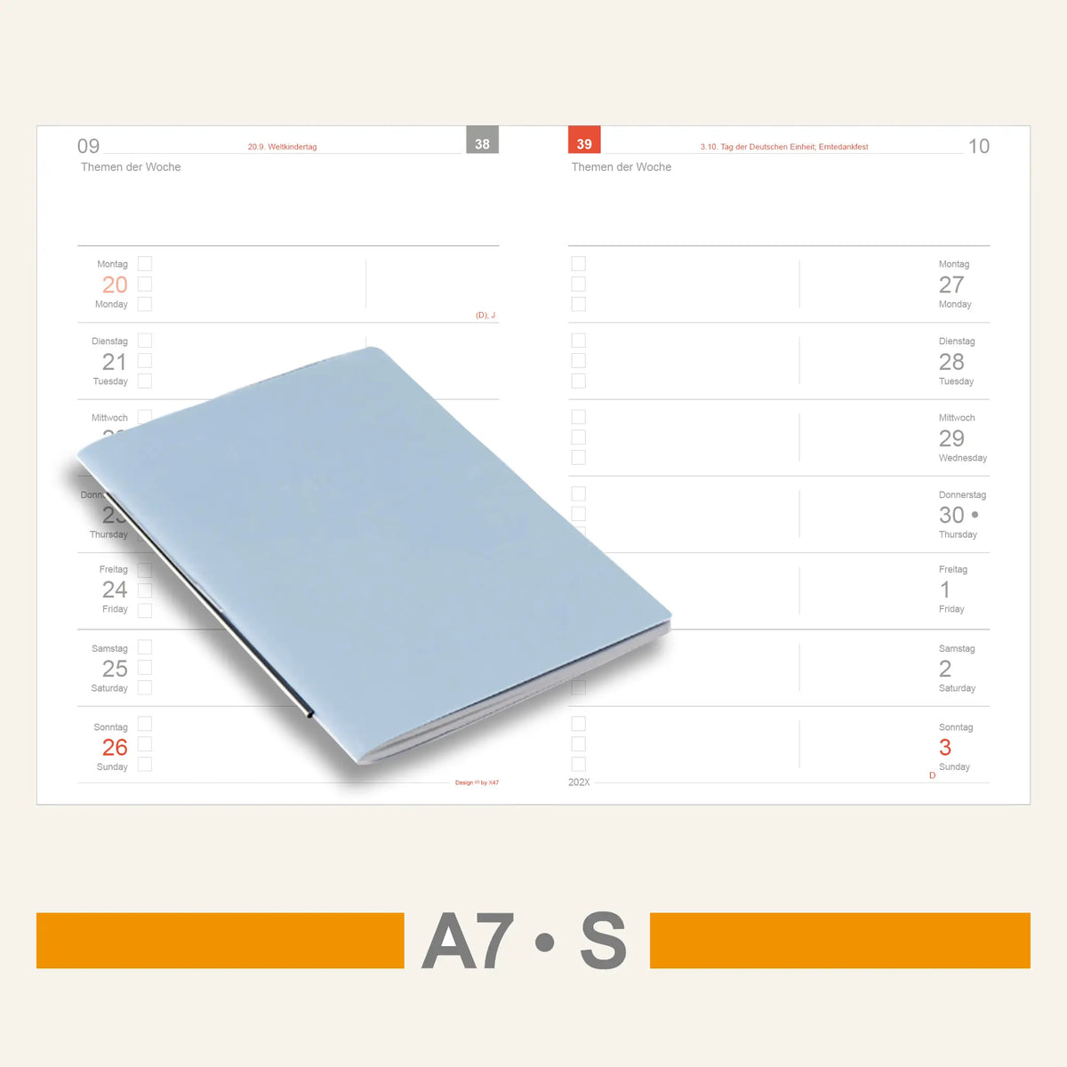 A7 Einlagen - Kalender
