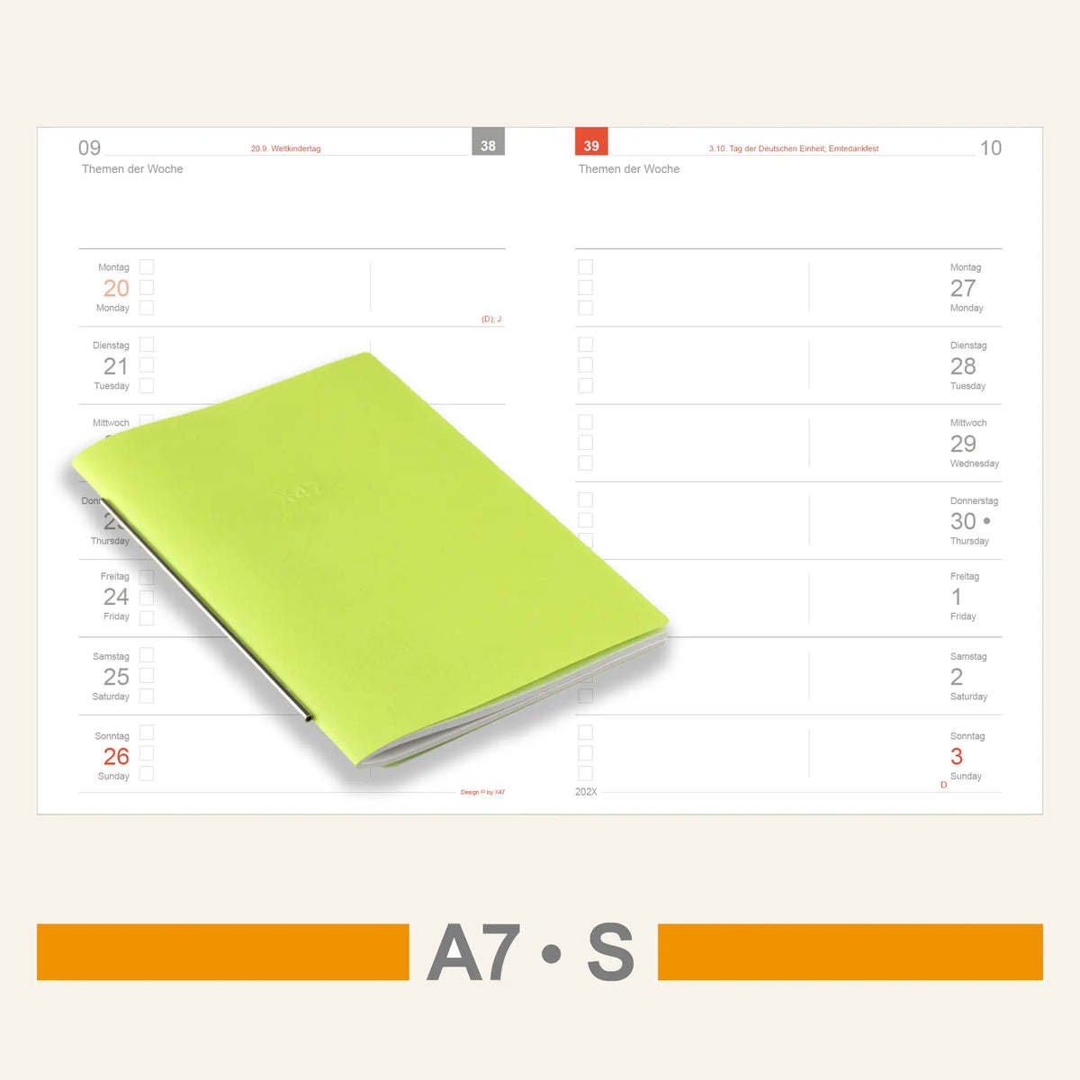 A7 Einlagen - Kalender
