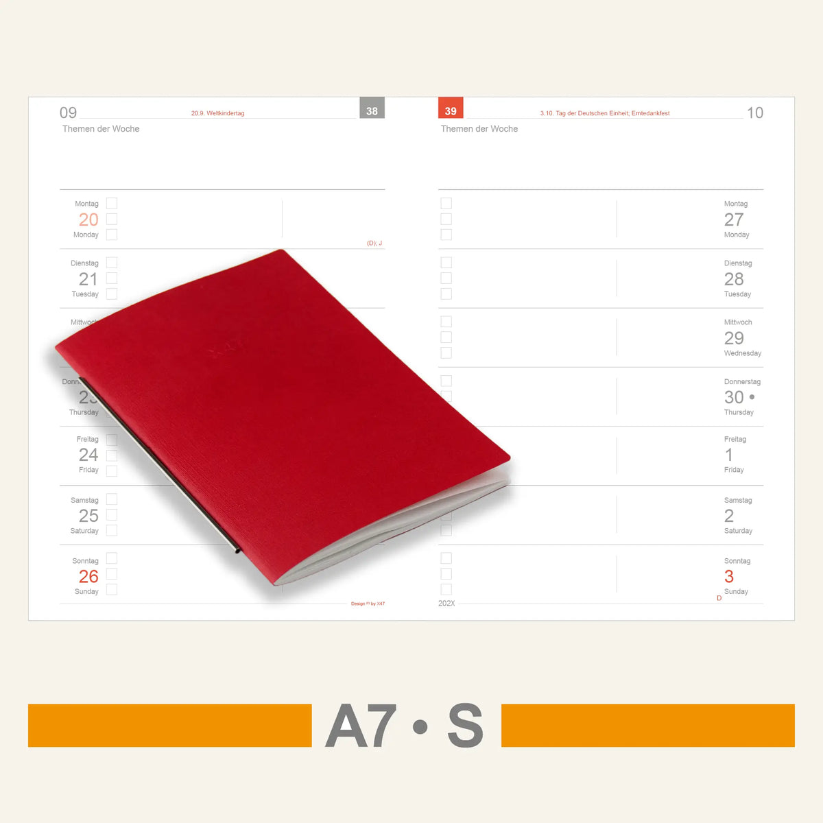 A7 Einlagen - Kalender