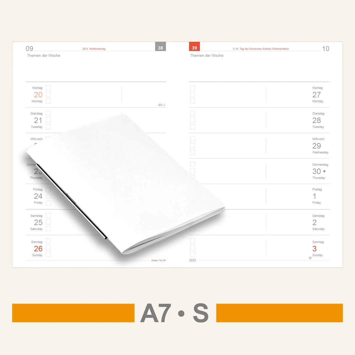A7 Einlagen - Kalender