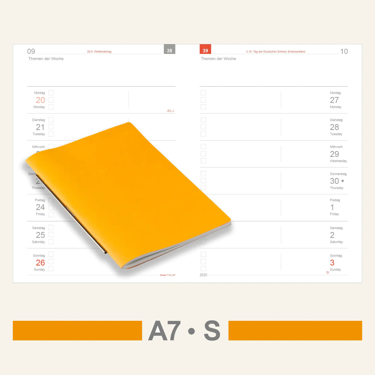 A7 Einlagen - Kalender