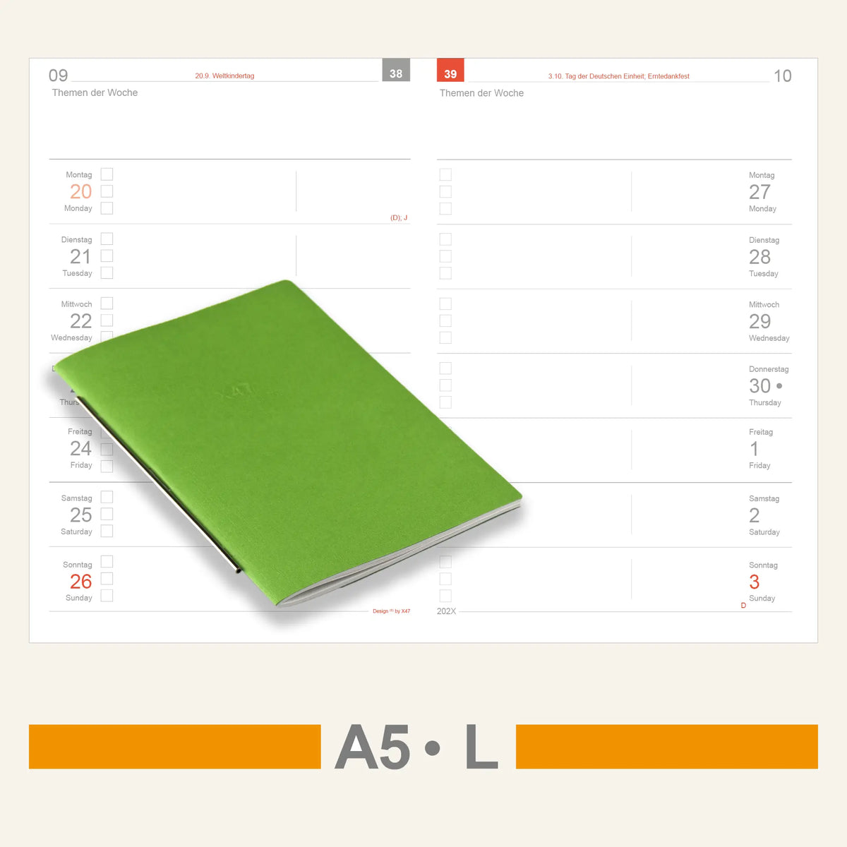 A5 Inserts - Calendar
