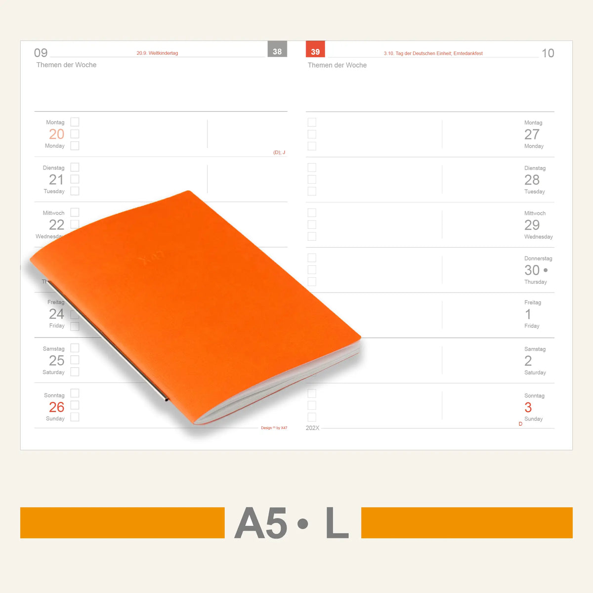 A5 Inserts - Calendar