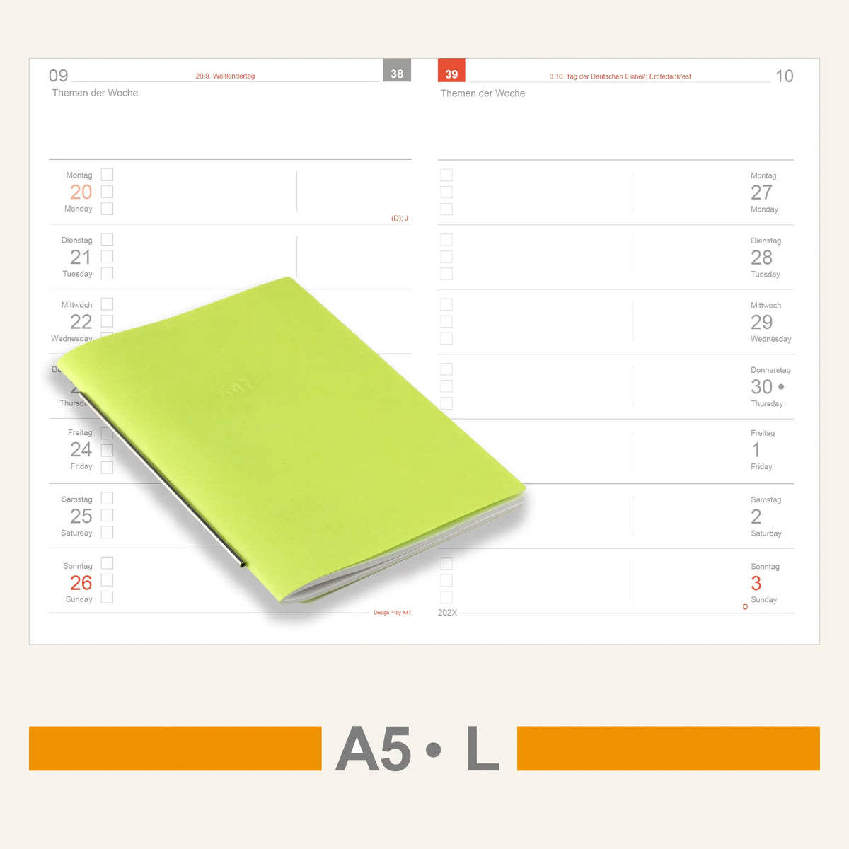 A5 Inserts - Calendar