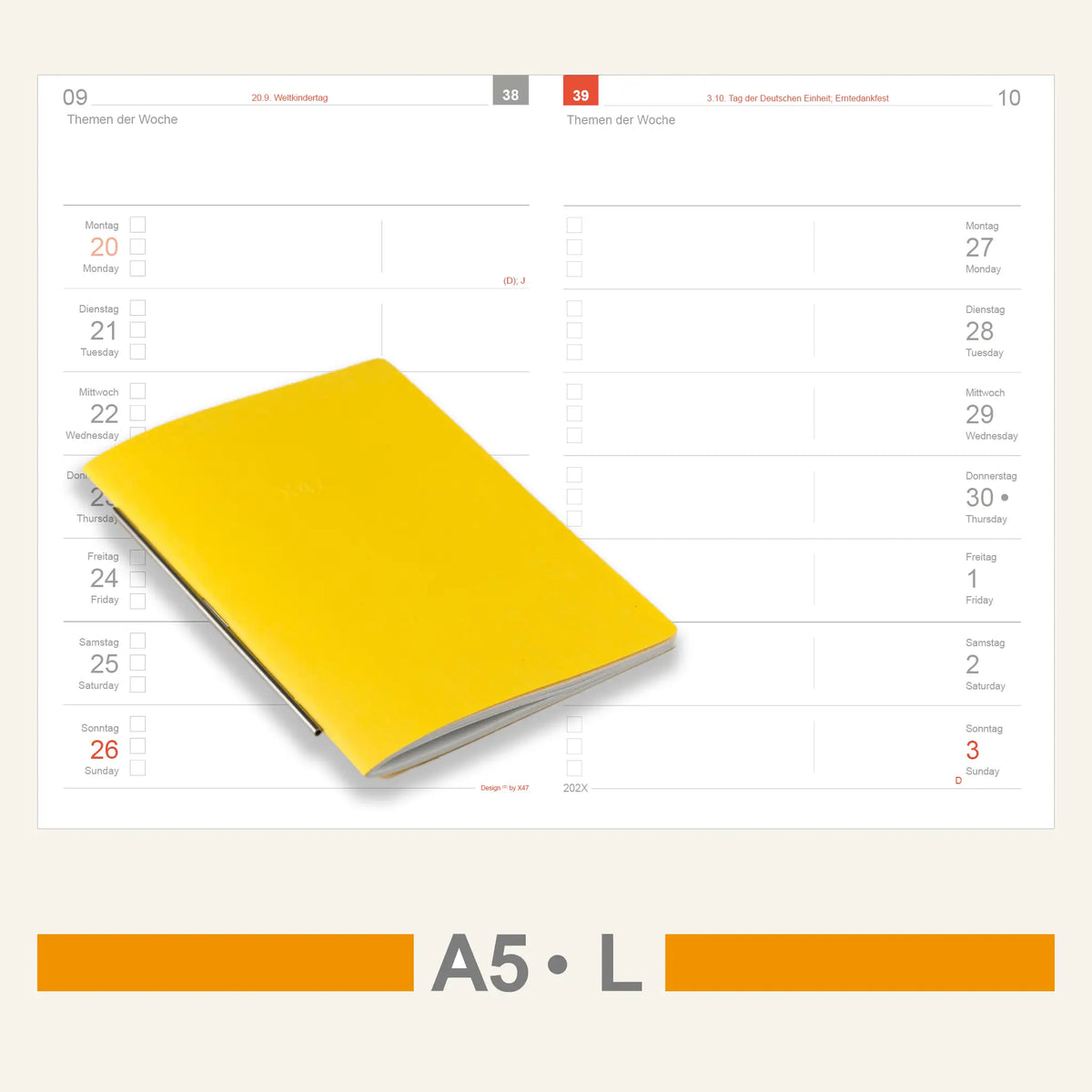 A5 Inserts - Calendar