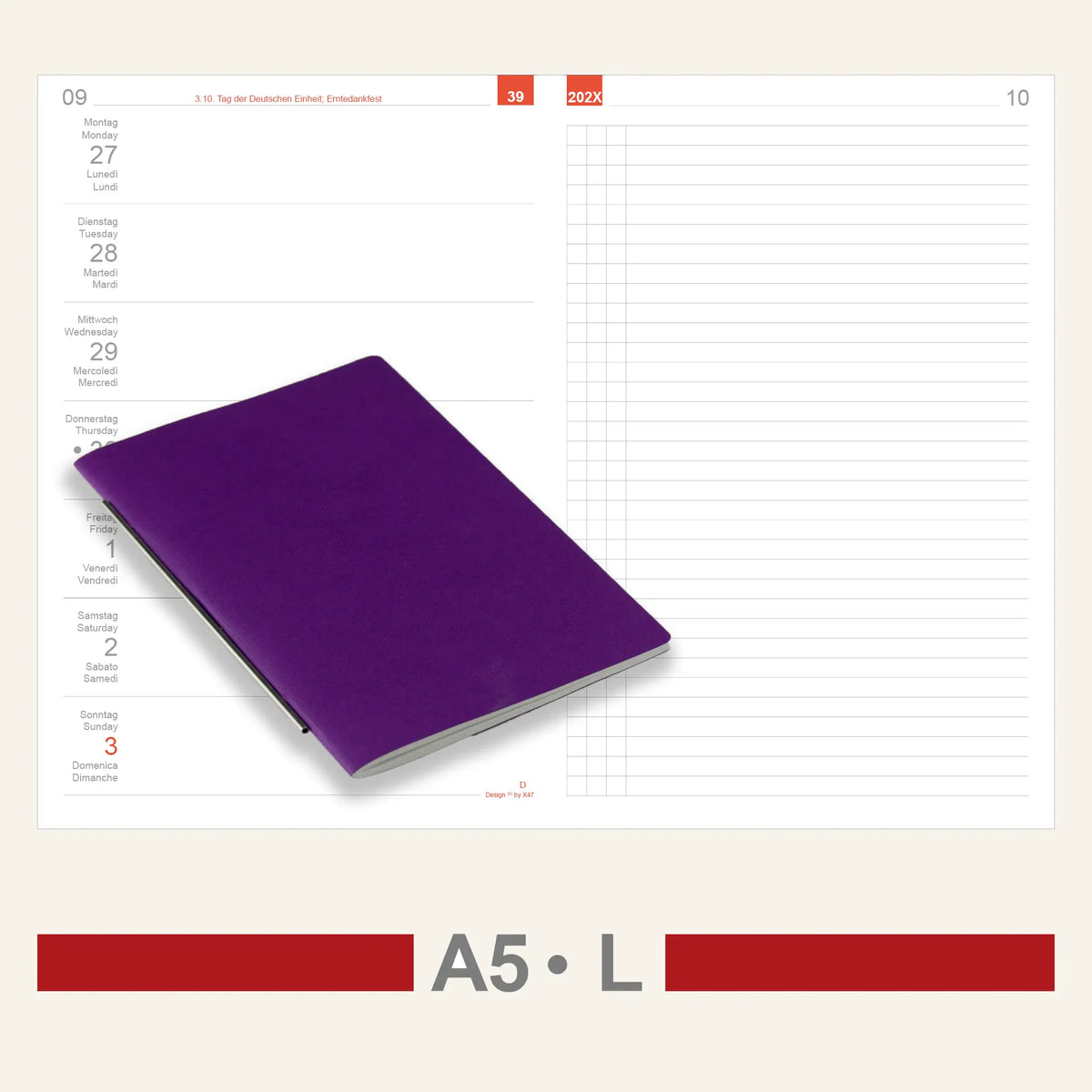 A5 Inserts - Calendar