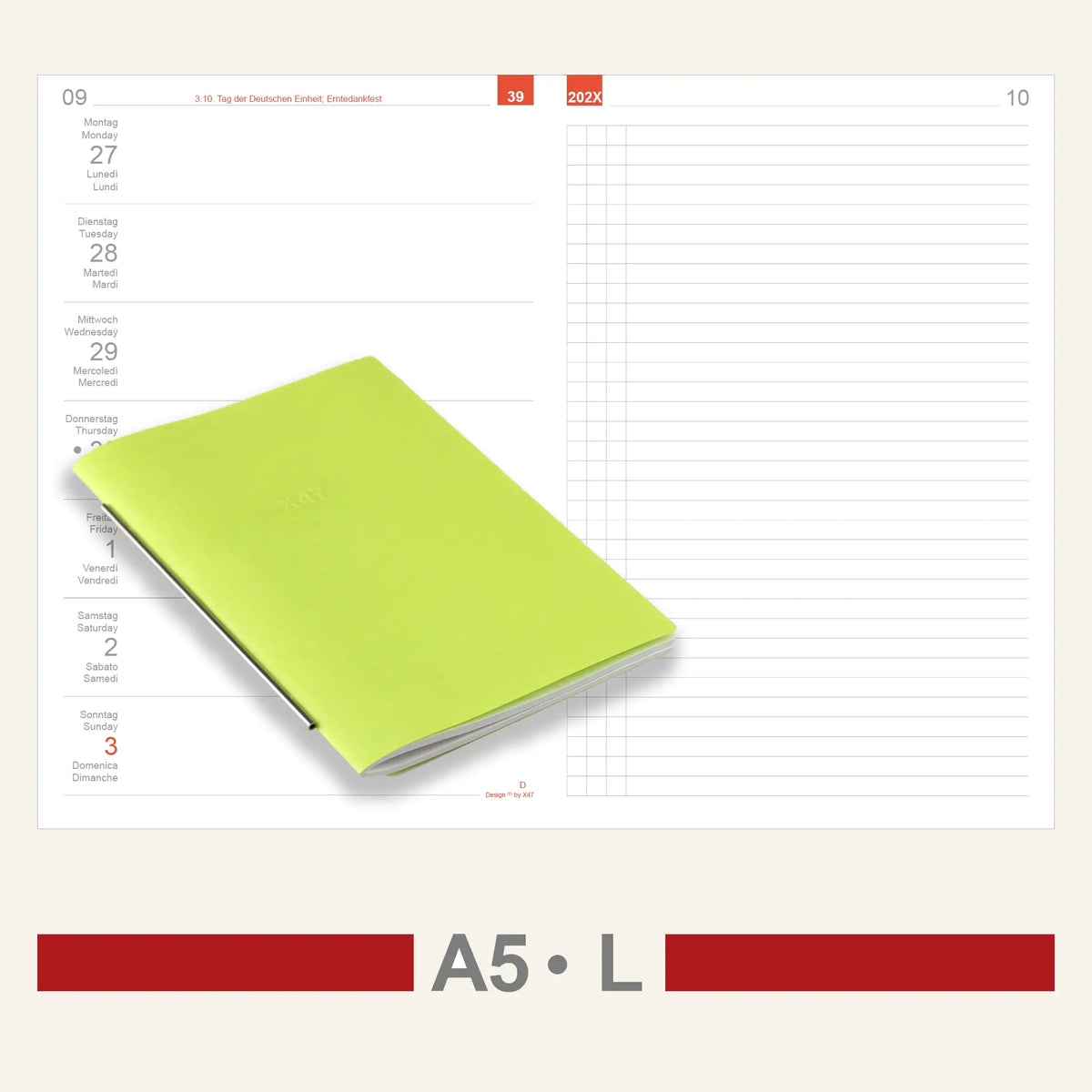 A5 Inserts - Calendar