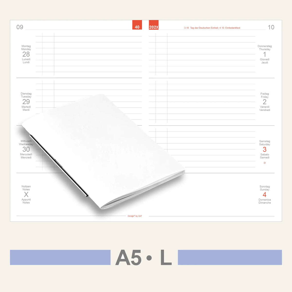 A5 Inserts - Calendar
