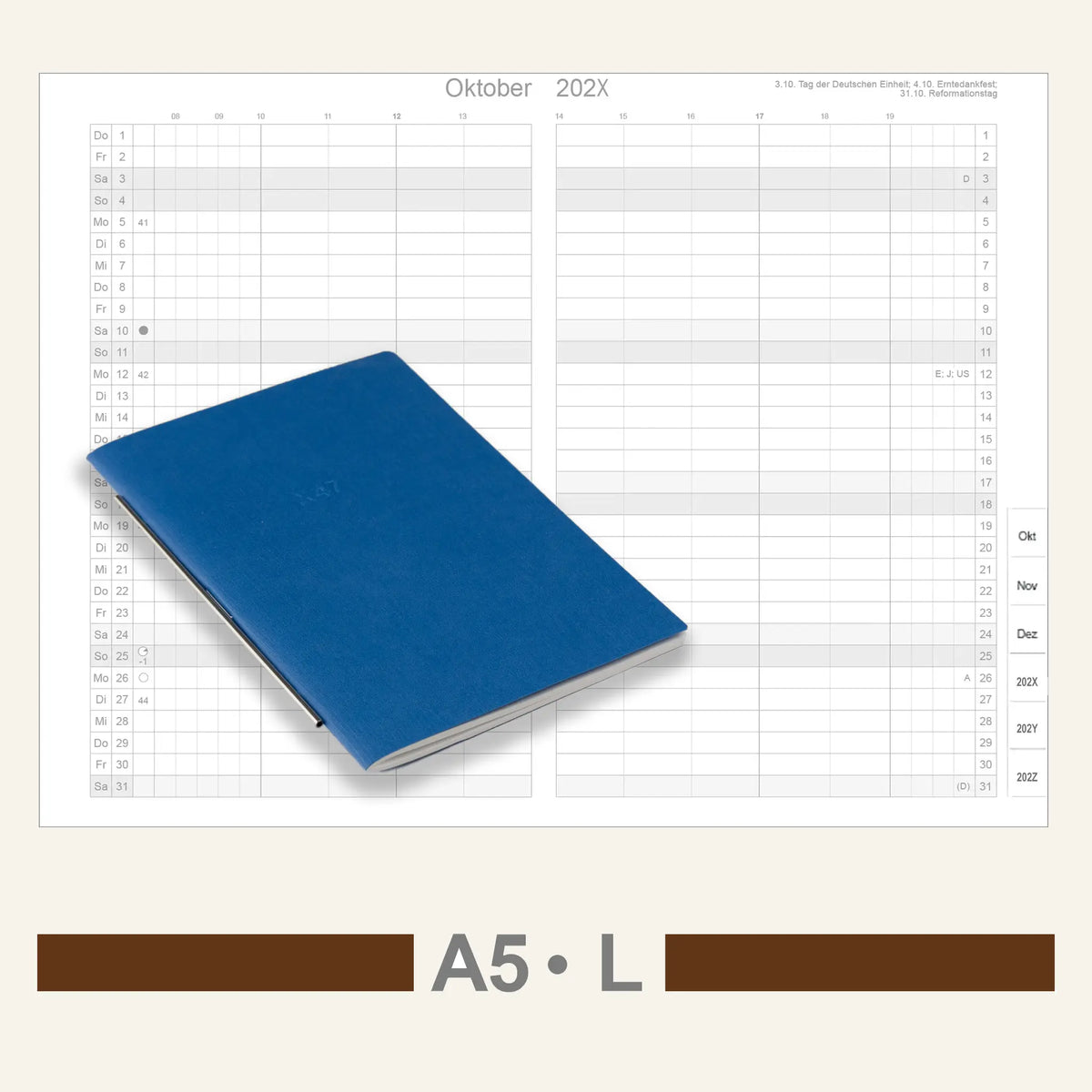 A5 Inserts - Calendar