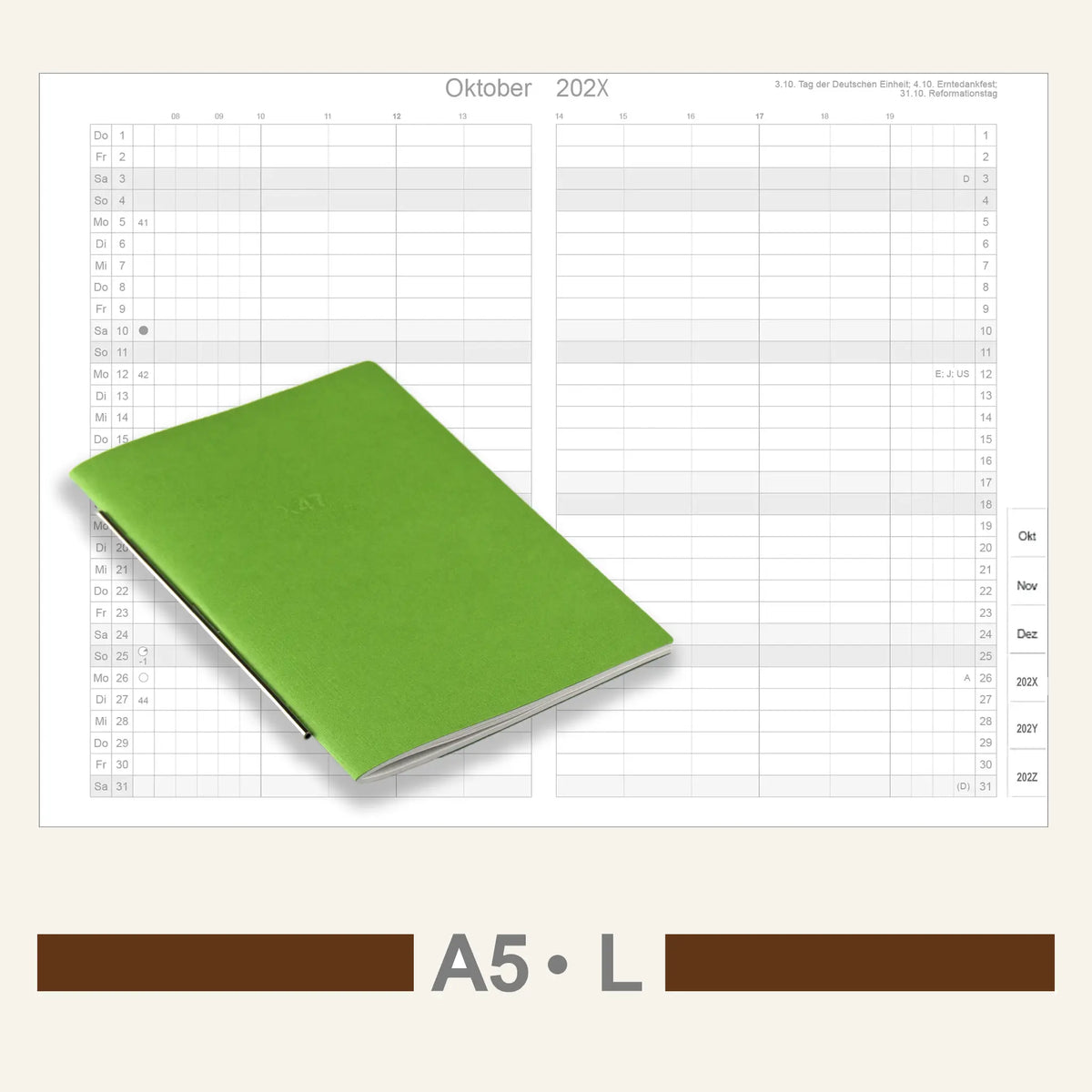 A5 Inserts - Calendar