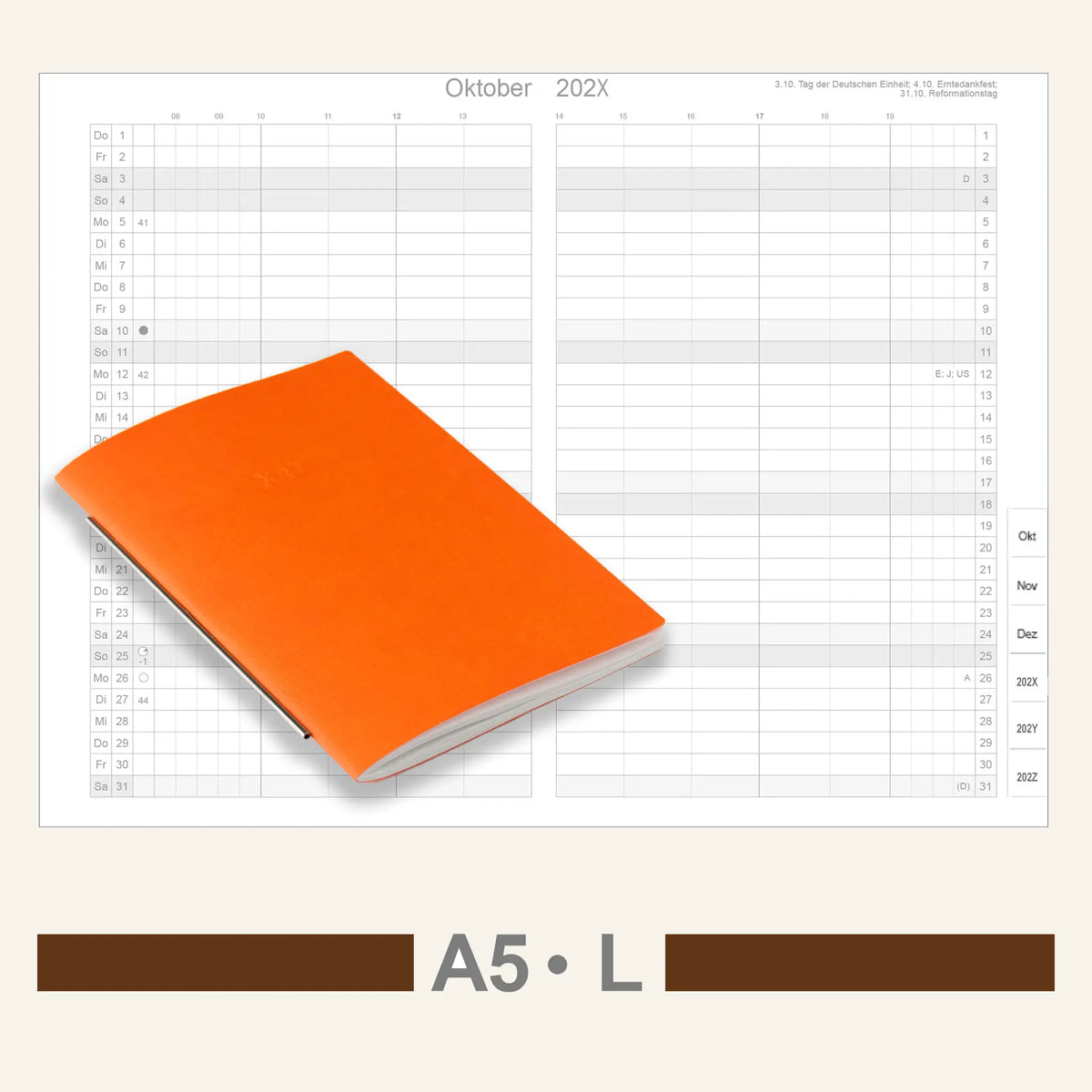 A5 Inserts - Calendar