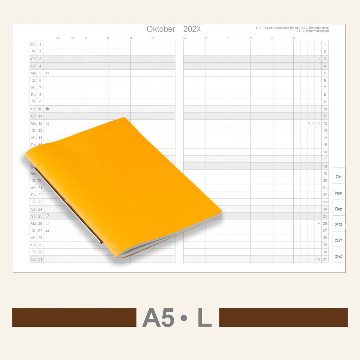 A5 Inserts - Calendar