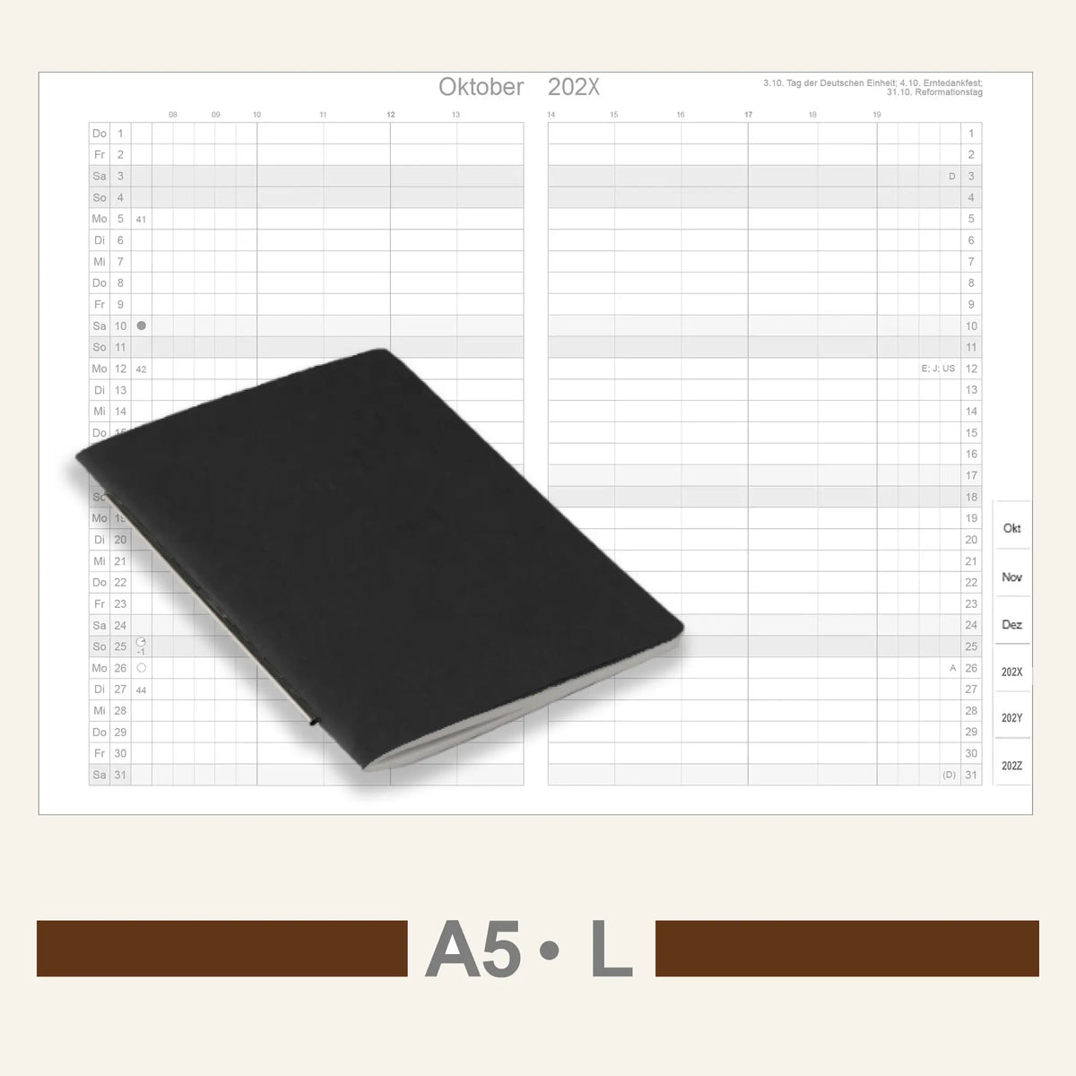 A5 Inserts - Calendar