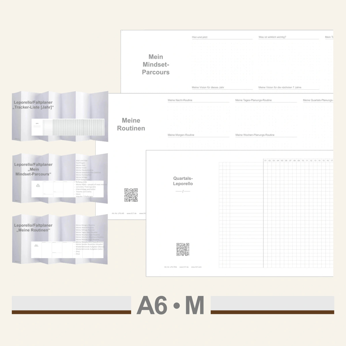 A6 inserts - Folder | fold-out planners
