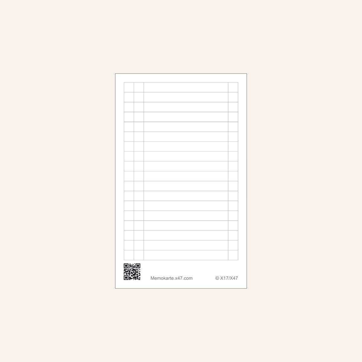 Memokarte, 12er Pack