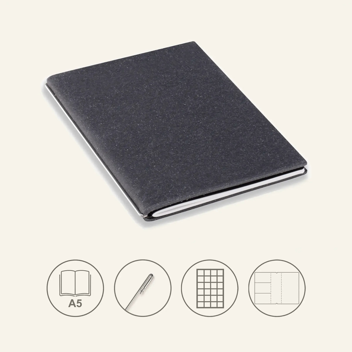 A5 STEEL Komplettpaket - Notizbuch