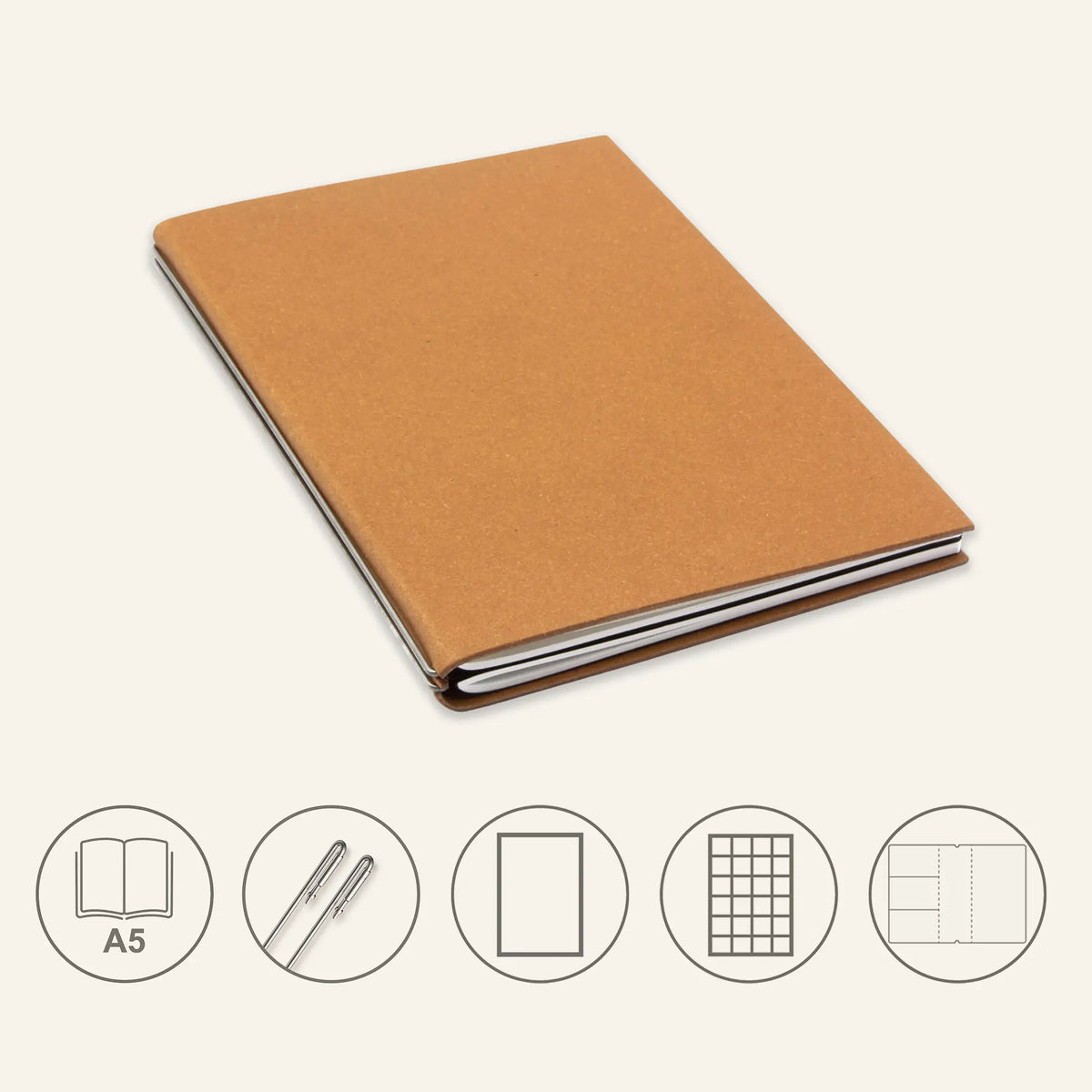 A5 STEEL Komplettpaket - Notizbuch