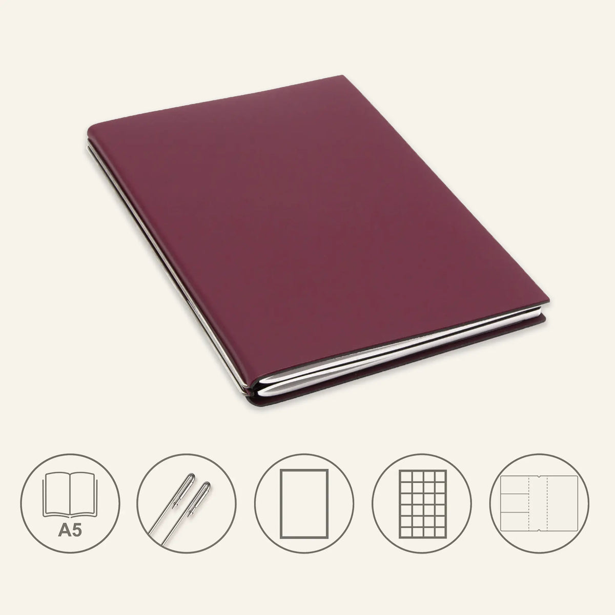 A5 STEEL Komplettpaket - Notizbuch