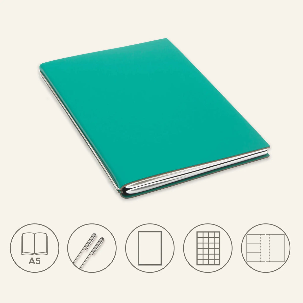 A5 STEEL Komplettpaket - Notizbuch