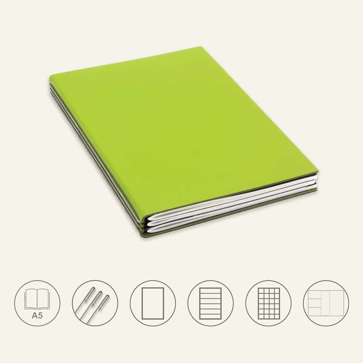 A5 STEEL Komplettpaket - Notizbuch